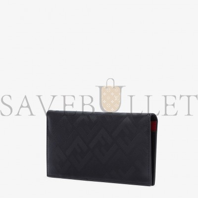 FENDI SHADOW WALLET BLACK LEATHER WALLET 7M0355AJF4F19KP (19*9.5*1.5cm)